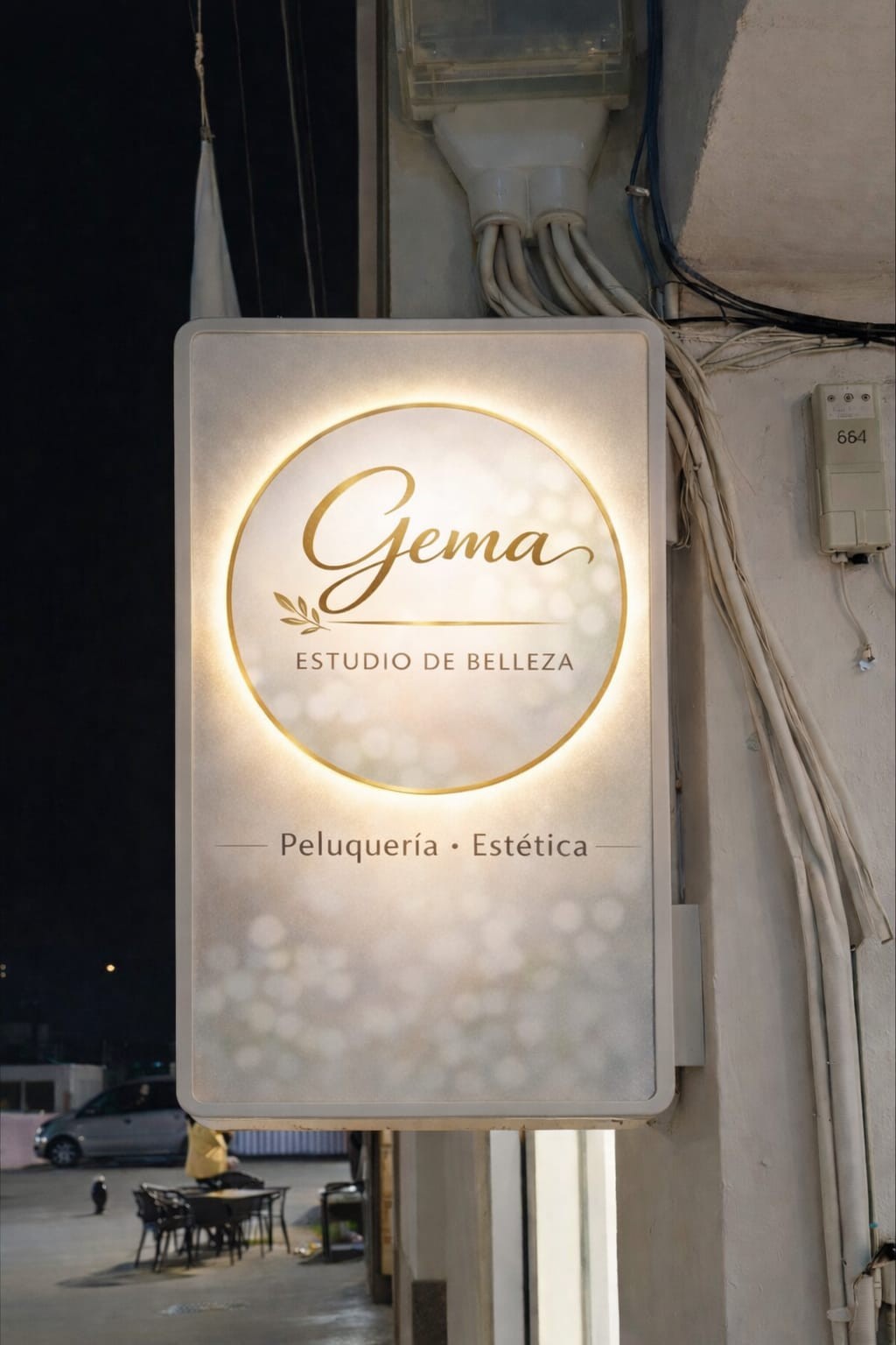 Cartel de Gema Estudio de Belleza